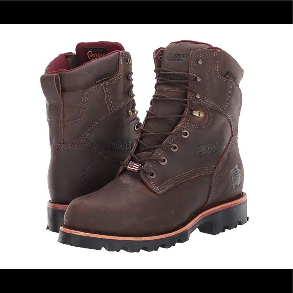 Chippewa 29416 8” waterproof insulated work boot